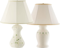 Irish Belleek Table Lamps