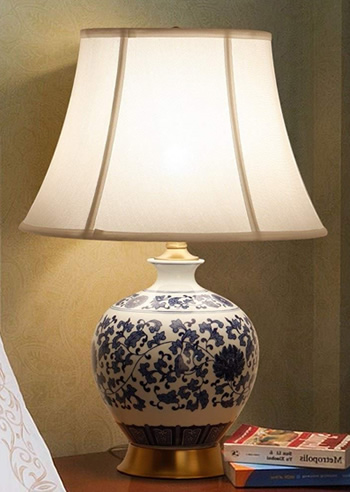 Blue & White Chinoiserie Table Lamps - Deep Discount Lighting